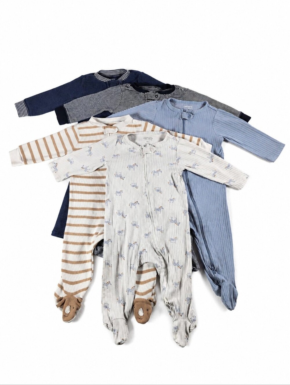 Carter's Baby Boy 9M Sleep & Play Pajamas Sleeper Bundle Lot of 5